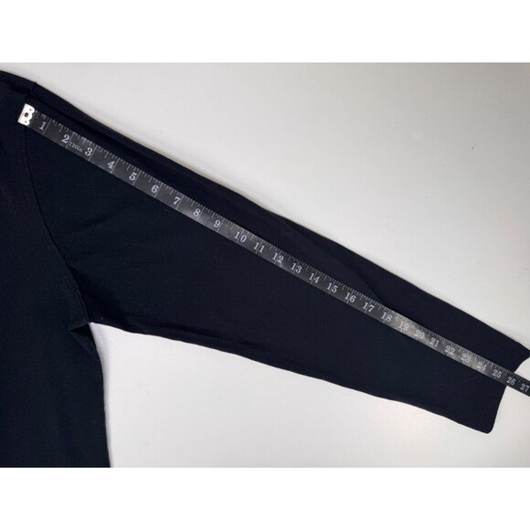 AllSaints Figure Long Sleeve Henley Mens XXL Black Cotton Regular Fit Casual - Picture 8 of 12